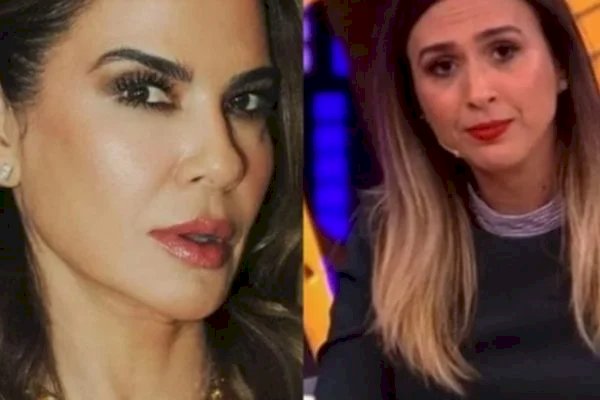 Luciana Gimenez manda cortar cena ao Tata Werneck fazer piada íntima