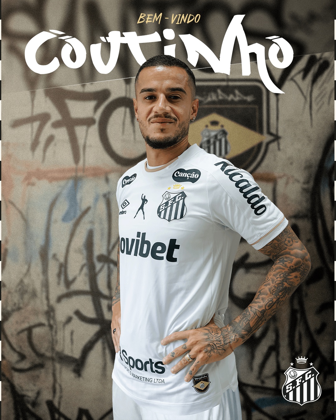 Coutinho impressiona nos treinos do Santos e deve ser relacionado contra o São Paulo